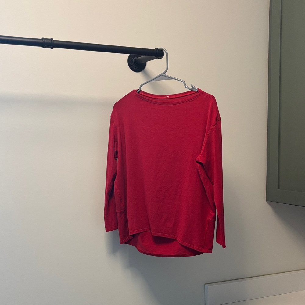 Back in Action Long Sleeve Shirt Nulu Size S Color Red